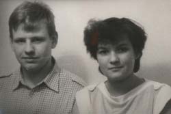 Толстова Ольга с костей Герасимовым, 1989 г. Костя пришел из армии